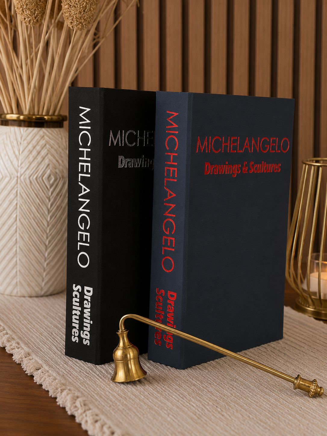 2'li Kumaş Dekoratif Kitap Kutusu Seti – MC & Mic Kitap Görünümlü Gizli Saklama Kutusu