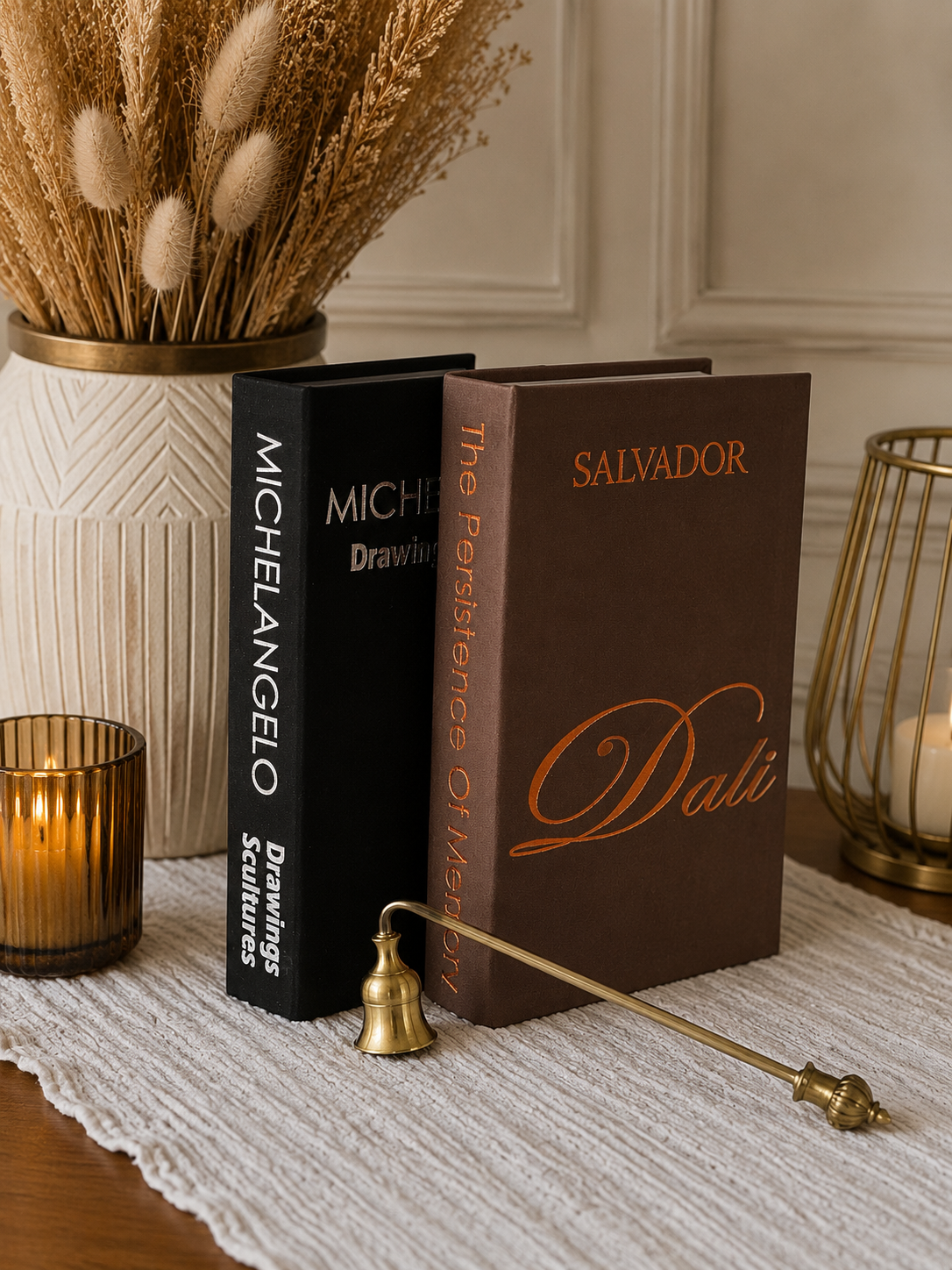 2'li Kumaş Dekoratif Kitap Kutusu Seti – D & Mc Kitap Görünümlü Gizli Saklama Kutusu