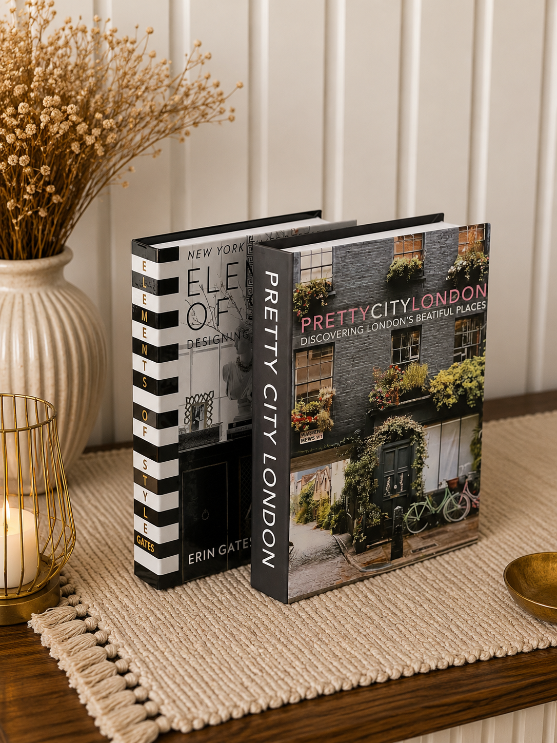 Dekoratif Kitap Kutu Seti 2'li - Modern Saklama Kutusu Kitap Görünümlü Organizer Ev ve Ofis Dekorasyonu