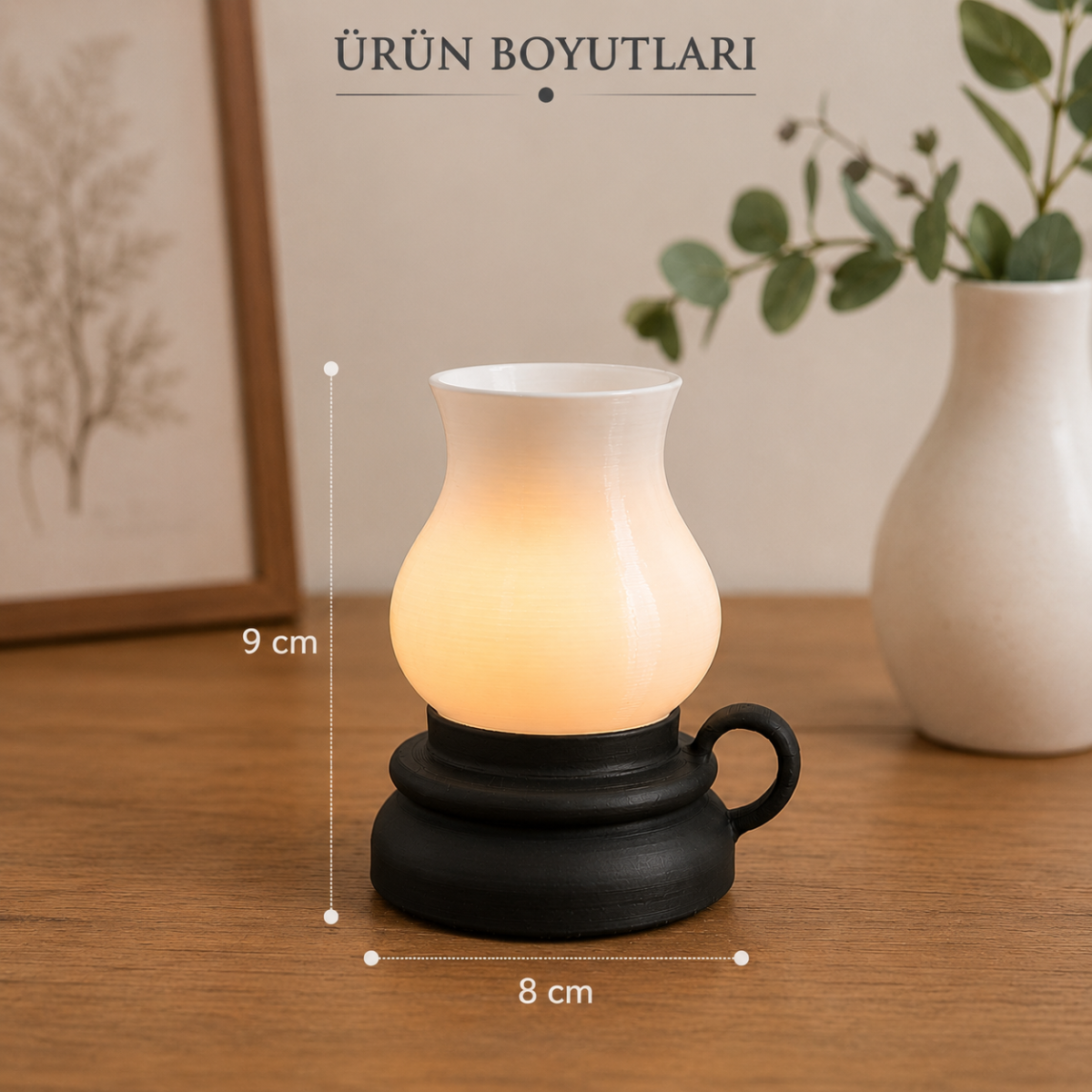 Dekoratif LED Mumluk – Tealight Mum Hediyeli, Modern Masa ve Raf Dekoru