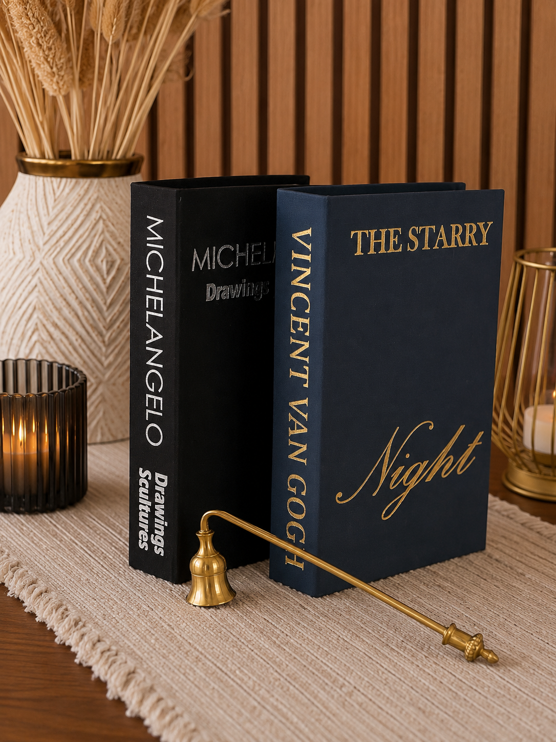 2'li Kumaş Dekoratif Kitap Kutusu Seti – NG & Mic Kitap Görünümlü Gizli Saklama Kutusu